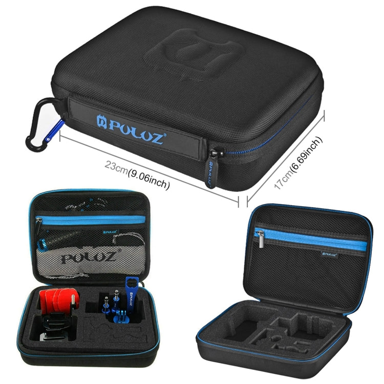 PULUZ 16 in 1 CNC Metal Accessories Combo Kits with EVA Case (Screws + Surface Mounts + Tripod Adapter + Extendable Pole Monopod + Storage Bag + Wrench) for GoPro HERO10 Black / HERO9 Black / HERO8 Bl ... /3 /2 /1, DJI Osmo Action and Other Action Cameras