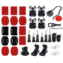 PULUZ 45 in 1 Accessories Ultimate Combo Kits (Chest Strap + Suction Cup Mount + 3-Way Pivot Arms + J-Hook Buckle + Wrist Strap + Helmet Strap + Surface Mounts + Tripod Adapter + Storage Bag + Handleb ... /3 /2 /1, DJI Osmo Action and Other Action Cameras
