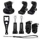 PULUZ 20 in 1 Accessories Combo Kits (Chest Strap + Head Strap + Suction Cup Mount + 3-Way Pivot Arm + J-Hook Buckles + Extendable Monopod + Tripod Adapter + Bobber Hand Grip + Storage Bag + Wrench) f ... /3 /2 /1, DJI Osmo Action and Other Action Cameras