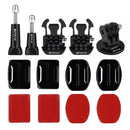 PULUZ 24 in 1 Bike Mount Accessories Combo Kits (Wrist Strap + Helmet Strap + Extension Arm + Quick Release Buckles + Surface Mounts + Adhesive Stickers + Tripod Adapter + Storage Bag + Handlebar Moun ... /3 /2 /1, DJI Osmo Action and Other Action Cameras
