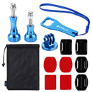PULUZ 13 in 1 CNC Metal Accessories Combo Kits (Screws + Surface Mounts + Tripod Adapter + Storage Bag + Wrench) for GoPro HERO10 Black / HERO9 Black / HERO8 Black / HERO7 /6 /5 /5 Session /4 Session ... /3 /2 /1, DJI Osmo Action and Other Action Cameras
