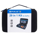 PULUZ 29 in 1 Accessories Combo Kits with EVA Case (Chest Strap + Head Strap + Wrist Strap + Floating Cover + Surface Mounts + Backpack Rec-mount + J-Hook Buckles + Extendable Monopod + Tripod Adapter ... ench) for GoPro HERO5 Session /4 Session / Session