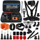 PULUZ 29 in 1 Accessories Combo Kits with EVA Case (Chest Strap + Head Strap + Wrist Strap + Floating Cover + Surface Mounts + Backpack Rec-mount + J-Hook Buckles + Extendable Monopod + Tripod Adapter ... ench) for GoPro HERO5 Session /4 Session / Session