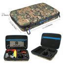 PULUZ 53 in 1 Accessories Total Ultimate Combo Kits with Camouflage EVA Case (Chest Strap + Suction Cup Mount + 3-Way Pivot Arms + J-Hook Buckle + Wrist Strap + Helmet Strap + Extendable Monopod + Sur ... /3 /2 /1, DJI Osmo Action and Other Action Cameras