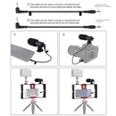 PULUZ 2 in 1 Live Broadcast Smartphone Video Rig + Microphone Kits for iPhone, Galaxy, Huawei, Xiaomi, HTC, LG, Google, and Other Smartphones(Red)