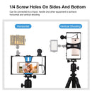 PULUZ 2 in 1 Live Broadcast Smartphone Video Rig + Microphone Kits for iPhone, Galaxy, Huawei, Xiaomi, HTC, LG, Google, and Other Smartphones(Blue)