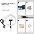 PULUZ 1.1m Tripod Mount + 10.2 inch 26cm RGBW LED Ring Vlogging Video Light Live Broadcast Kits with Cold Shoe Tripod Ball Head & Phone Clamp