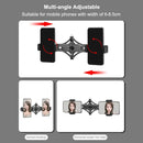 PULUZ 140cm Round Base Desktop Mount + Live Broadcast Dual Phone Bracket + 10.2 inch 26cm RGBW LED Ring Vlogging Video Light Kits with Remote Control & Cold Shoe Tripod Ball Head
