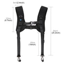 PULUZ 2 in 1 Multi-functional Bundle Waistband Strap + Double Shoulders Strap Kits with Hook for SLR / DSLR Cameras