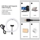 PULUZ 11.8 inch 30cm Light + 1.1m Tripod Mount Curved Surface USB 3 Modes Dimmable Dual Color Temperature LED Ring Vlogging Video Light Live Broadcast Kits with Phone Clamp(Black)