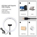 PULUZ 11.8 inch 30cm RGBW Light + 1.1m Tripod Mount Curved Surface Dimmable LED Dual Color Temperature LED Ring Selfie Vlogging Video Light Live Broadcast Kits with Cold Shoe Tripod Ball Head & Phone Clamp & Remote Control(Black)