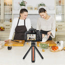 PULUZ Inlaid Wood Desktop Vlogging Live Tripod Holder with Ballhead (Red)