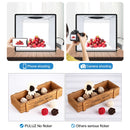 PULUZ 25cm Folding Portable High CRI Ring LED Photo Lighting Studio Tent Box + Shadowless Light Lamp Panel Pad with 12 Colors Backdrops, Size: 25cm x 25cm x 25cm(Black)