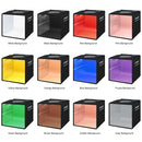 PULUZ 25cm Folding Portable High CRI Ring LED Photo Lighting Studio Tent Box + Shadowless Light Lamp Panel Pad with 12 Colors Backdrops, Size: 25cm x 25cm x 25cm(Black)
