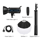 PULUZ 150W 5600K Studio Video Light + 2.8m Light Holder + 65cm Foldable Lantern Softbox Photography Kit(AU Plug)