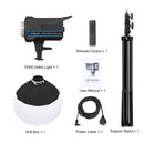 PULUZ 150W 3200K-5600K Studio Video Light + 2.8m Light Holder + 65cm Foldable Lantern Softbox Photography Kit(AU Plug)
