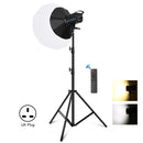 PULUZ 150W 3200K-5600K Studio Video Light + 2.8m Light Holder + 65cm Foldable Lantern Softbox Photography Kit(UK Plug)