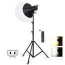 PULUZ 150W 3200K-5600K Studio Video Light + 2.8m Light Holder + 65cm Foldable Lantern Softbox Photography Kit(US Plug)