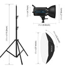 PULUZ 100W Photo Studio Strobe Flash Light Kit with Softbox Reflector & Tripod(AU Plug)