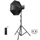 PULUZ 100W Photo Studio Strobe Flash Light Kit with Softbox Reflector & Tripod(EU Plug)