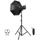 PULUZ 150W Photo Studio Strobe Flash Light Kit with Softbox Reflector & Tripod(UK Plug)
