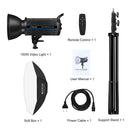 PULUZ 150W 3200K-5600K Photo Studio Strobe Flash Light Kit with Softbox Reflector & Tripod(EU Plug)