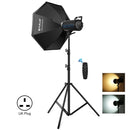 PULUZ 150W 3200K-5600K Photo Studio Strobe Flash Light Kit with Softbox Reflector & Tripod(UK Plug)