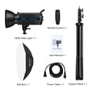 PULUZ 150W 3200K-5600K Photo Studio Strobe Flash Light Kit with Softbox Reflector & Tripod(US Plug)
