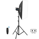 PULUZ 150W Photo Studio Strobe Flash Light Kit with Softbox Reflector & Tripod(US Plug)