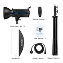PULUZ 150W 3200K-5600K Photo Studio Strobe Flash Light Kit with Softbox Reflector & Tripod(UK Plug)