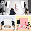 PULUZ Softbox Lighting Kit 2 PCS 50x70cm Professional Photo Studio Photography Light Equipment with 8 x E27 20W E27 Socket Bulb Photography Lighting Kit for Filming Portrait Shooting / Fashion Advertising Photography(EU Plug)