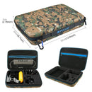 PULUZ 20 in 1 Accessories Combo Kit with Camouflage EVA Case (Chest Strap + Head Strap + Suction Cup Mount + 3-Way Pivot Arm + J-Hook Buckles + Extendable Monopod + Tripod Adapter + Bobber Hand Grip + ... /3 /2 /1, DJI Osmo Action and Other Action Cameras