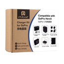 PULUZ 10 in 1 AHDBT-501 3.85V 1220mAh Battery + AHDBT-501 3-channel Battery Charger + Mesh Storage Bag + Battery Storage Box + 2-Port USB 5V (2.1A + 2.1A) Wall Charger Kits for GoPro HERO7 /6 /5