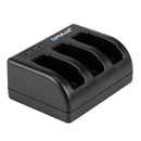 PULUZ 10 in 1 AHDBT-501 3.85V 1220mAh Battery + AHDBT-501 3-channel Battery Charger + Mesh Storage Bag + Battery Storage Box + 2-Port USB 5V (2.1A + 2.1A) Wall Charger Kits for GoPro HERO7 /6 /5
