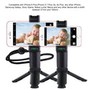 PULUZ Folding Plastic Tripod + Vlogging Live Broadcast Handheld Grip ABS Mount with Cold Shoe & Wrist Strap for iPhone, Galaxy, Huawei, Xiaomi, Sony, HTC, Google and other Smartphones