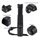 PULUZ Folding Plastic Tripod + Vlogging Live Broadcast Handheld Grip ABS Mount with Cold Shoe & Wrist Strap for iPhone, Galaxy, Huawei, Xiaomi, Sony, HTC, Google and other Smartphones