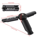 PULUZ Folding Plastic Tripod + Vlogging Live Broadcast Handheld Grip ABS Mount with Cold Shoe & Wrist Strap for iPhone, Galaxy, Huawei, Xiaomi, Sony, HTC, Google and other Smartphones