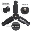 PULUZ Folding Plastic Tripod + Vlogging Live Broadcast Handheld Grip ABS Mount with Cold Shoe & Wrist Strap for iPhone, Galaxy, Huawei, Xiaomi, Sony, HTC, Google and other Smartphones