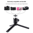 PULUZ Mini Pocket Metal Desktop Tripod Mount + Mini Metal Ball Head with 1/4 inch Screw for DSLR & Digital Cameras