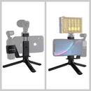 PULUZ Mini Metal Desktop Tripod Mount + Metal Phone Clamp Mount + Expansion Fixed Stand Bracket for DJI OSMO Pocket