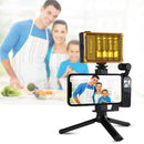 PULUZ Mini Metal Desktop Tripod Mount + Metal Phone Clamp Mount + Expansion Fixed Stand Bracket for DJI OSMO Pocket