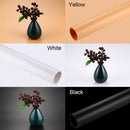 3 PCS PULUZ Photography Background PVC Paper Kits for Studio Tent Box, 3 Colors (Black, White,Yellow), Size: 120cm x 60cm