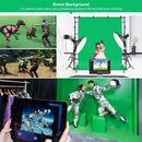 PULUZ 2x2m Photo Studio Background Support Stand Backdrop Crossbar Bracket Kit with Red / Blue / Green Backdrops