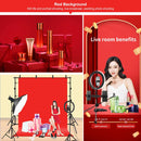 PULUZ 2x2m Photo Studio Background Support Stand Backdrop Crossbar Bracket Kit with Red / Blue / Green Backdrops