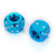 4 pair of Blue Metal dice Bike Car Tyre Valve Covers
