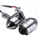 4pcs Smoked Lens Mini Bullet Bulb Turn Signal Front Rear Light For Harley