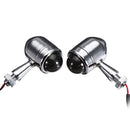 4pcs Smoked Lens Mini Bullet Bulb Turn Signal Front Rear Light For Harley