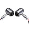 4pcs Smoked Lens Mini Bullet Bulb Turn Signal Front Rear Light For Harley