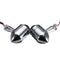 4pcs Smoked Lens Mini Bullet Bulb Turn Signal Front Rear Light For Harley
