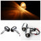 4pcs Smoked Lens Mini Bullet Bulb Turn Signal Front Rear Light For Harley